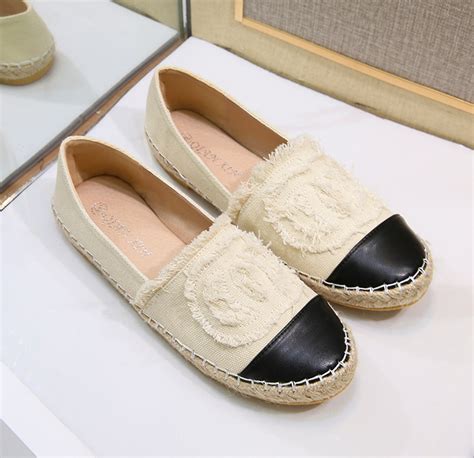 chanel leather espadrilles dupe|authentic chanel espadrilles for sale.